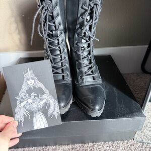 Essex Lace Up Boots Foxblood Shop